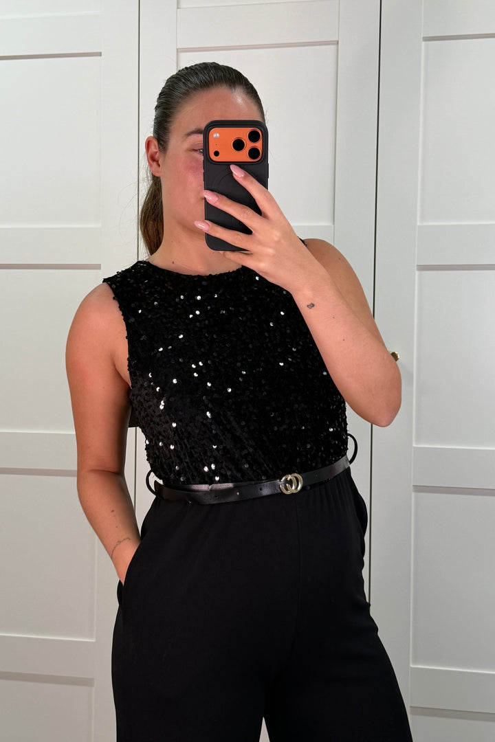 A-bee - Carina Jumpsuit - Black Buksedragter 