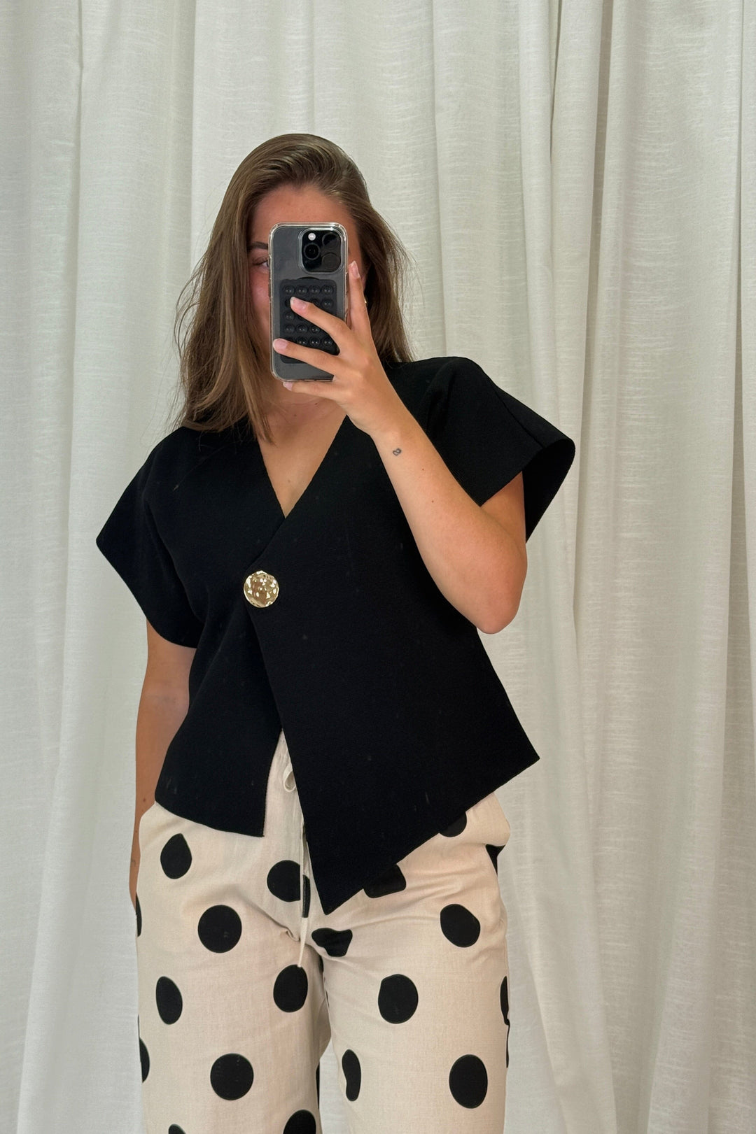 A-bee - Daria Top - Black Toppe 