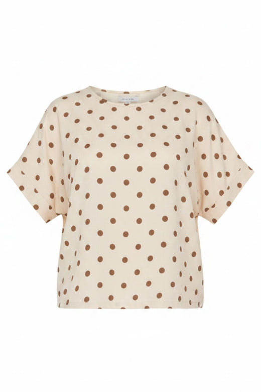 A-Bee - Delara Blouse - Beige Bluser 