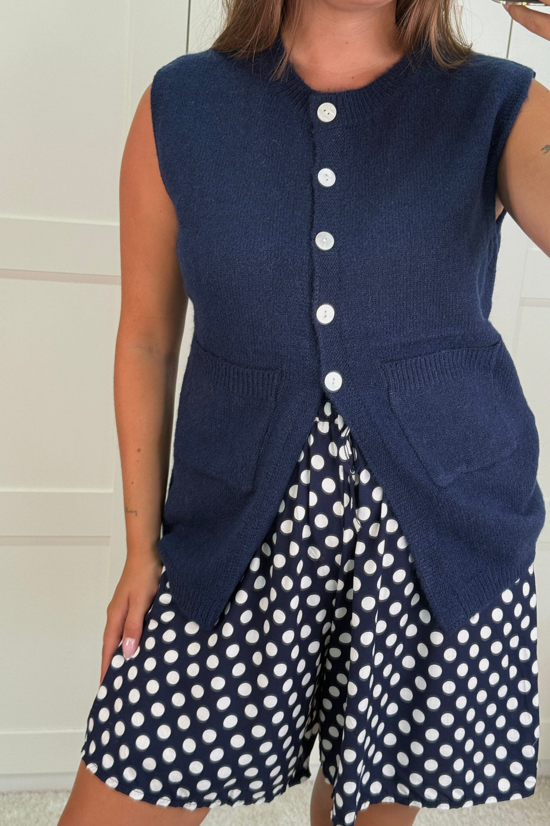 A-bee - Esme Vest - Navy Veste 