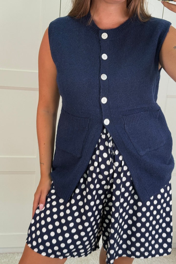 A-bee - Esme Vest - Navy Veste 