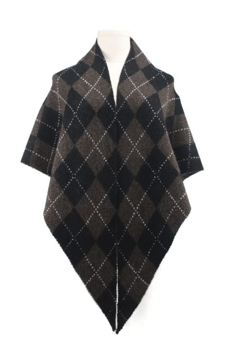 A-Bee - Fausta Scarf - Brown Tørklæder 
