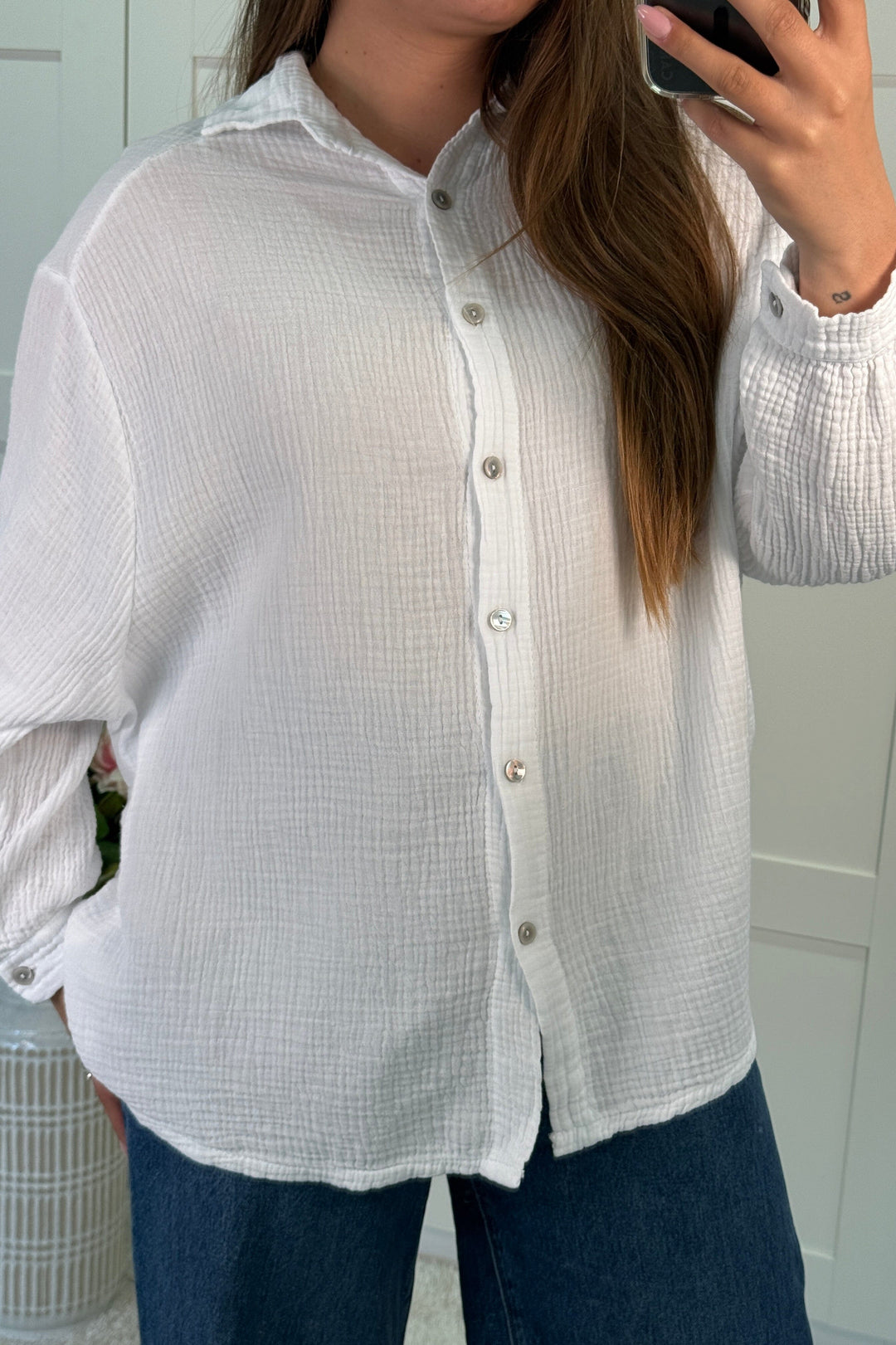 A-bee - Francesca Shirt Skjorte - White Skjorter 