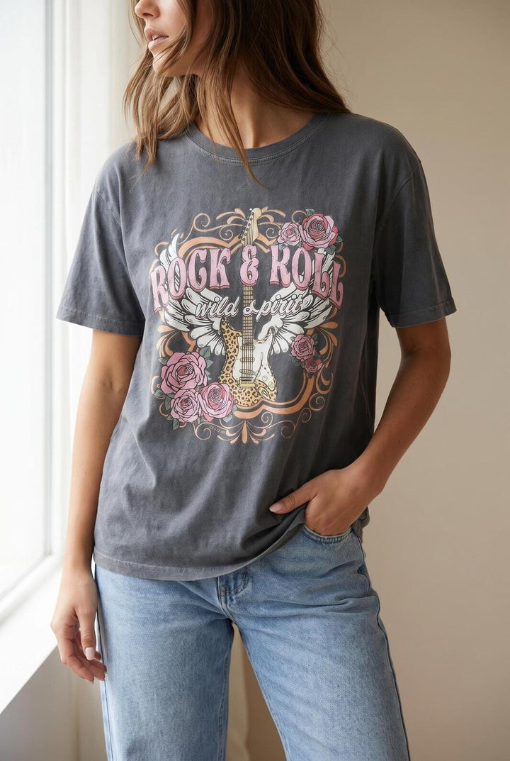 A-bee - Freja T-shirt - Slate Gray T-shirts 