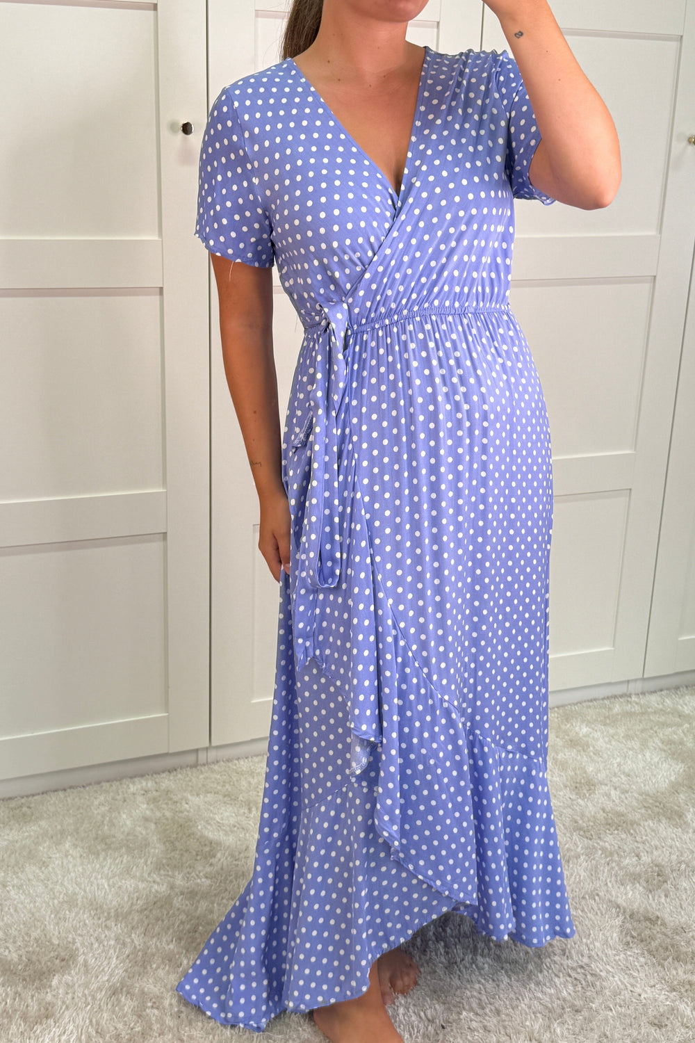A-bee - Ginevra Dot Wrap Dress - Lilac Kjoler 