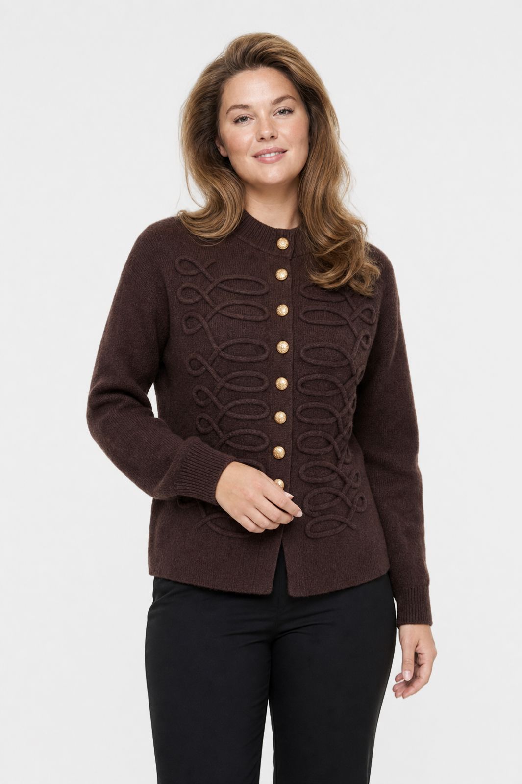 CE_IMG - A-Bee - Honora Cardigan - Mørkerød