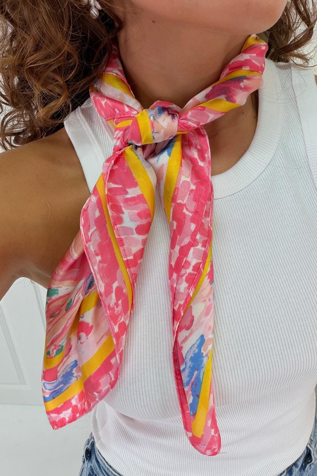 A-bee - Maelys Scarf - Fuschia Tørklæder 