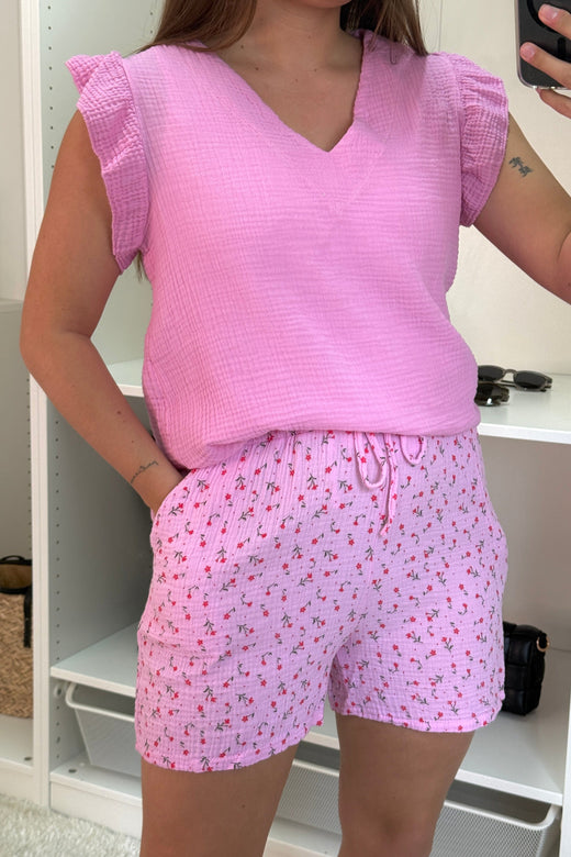 A-bee - Malou Top - Pink Toppe 