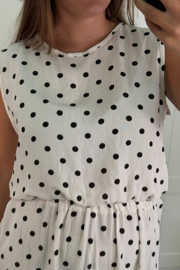 A-bee - Martina Top - Black Dot Toppe 