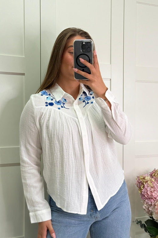 A-bee - Millie Skjorte - White Skjorter 