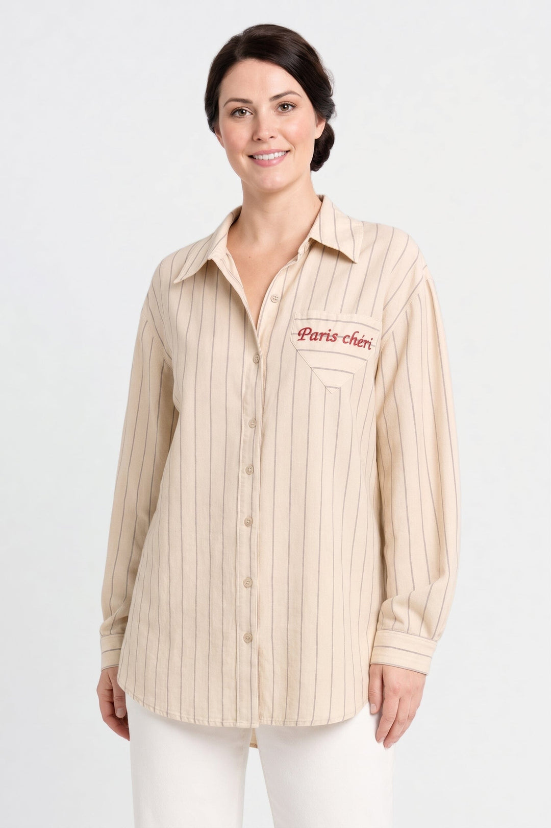 CE_IMG - A-Bee - Nadja Skjorte - Taupe - S
