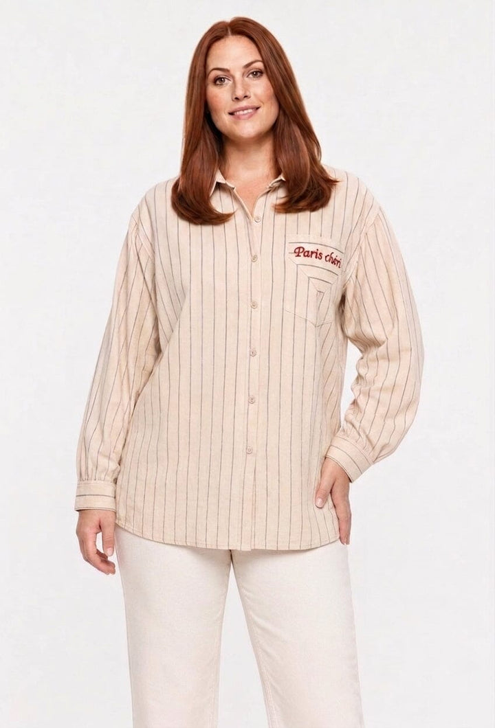 CE_IMG - A-Bee - Nadja Skjorte - Taupe - L