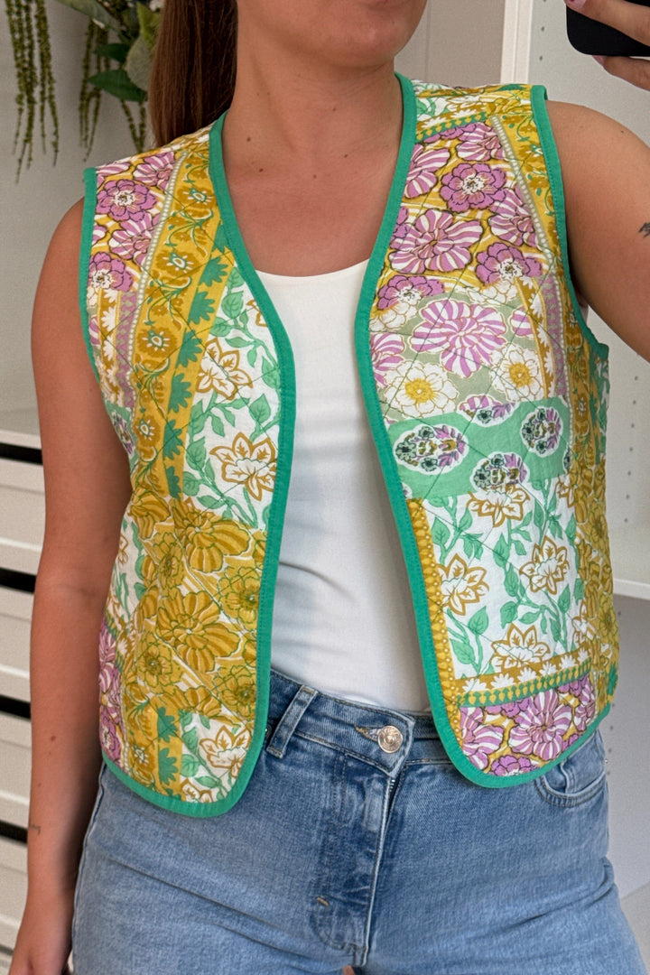 A-bee - Ophelie Vest - Green Veste 