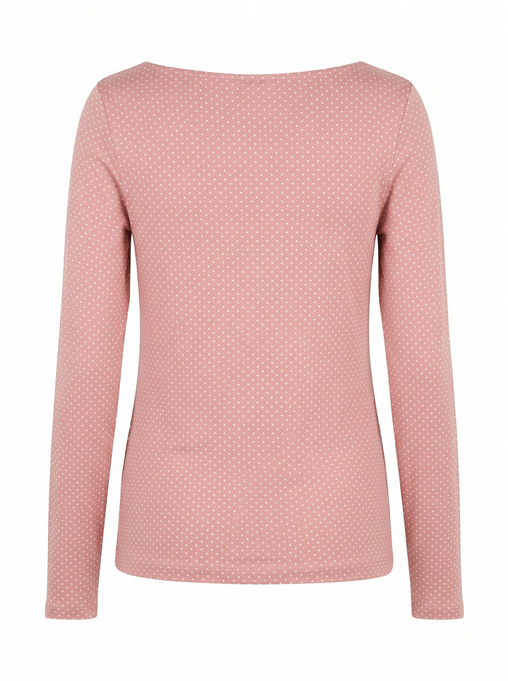 A-Bee - Poppy 97201 - Pink With White Polka Dot Bluser 