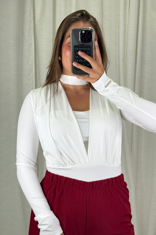 A-bee - Rakel Bodystocking - White Bodystockings 