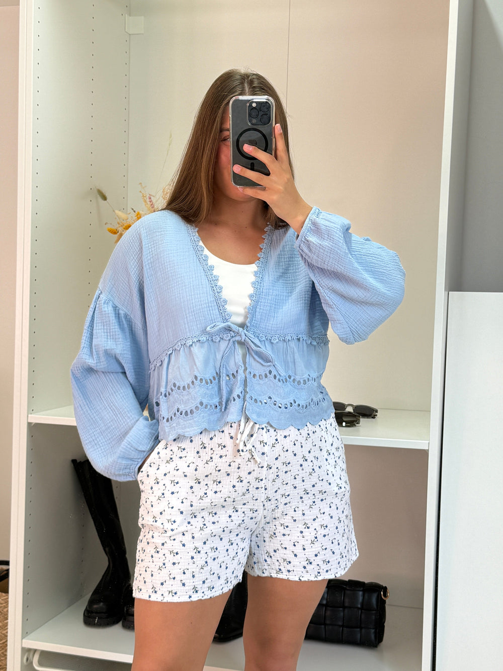 A-bee - Sigrid Shorts - Blue Bukser 