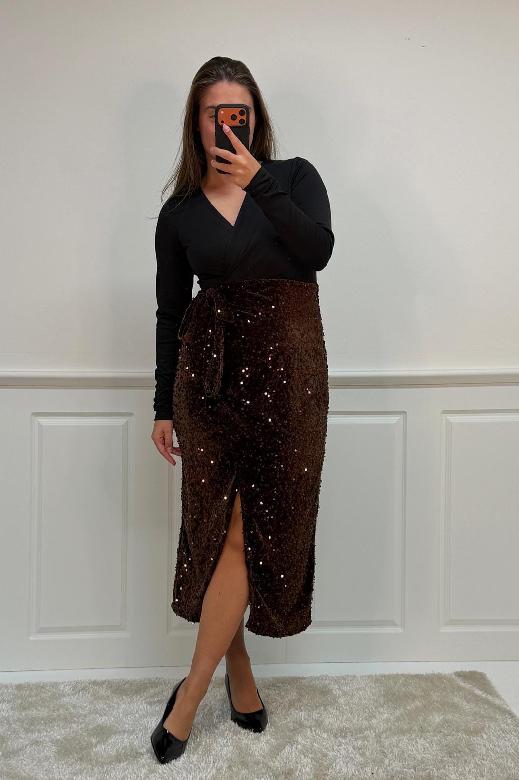 A-bee - Viviana dress - Dark Brown Kjoler 