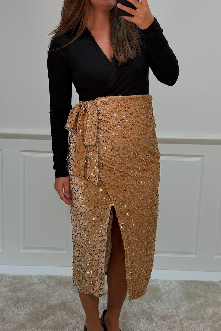 A-bee - Viviana dress - Gold Kjoler 