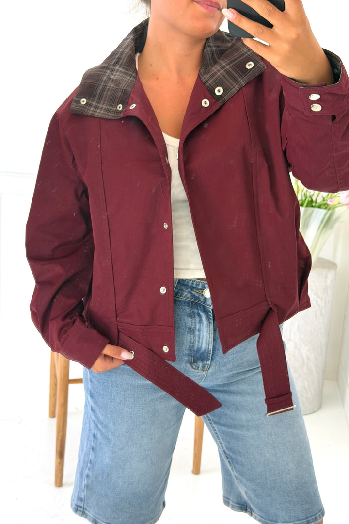 A-Bee - Zuleika Jacket - Burgundy Jakker 