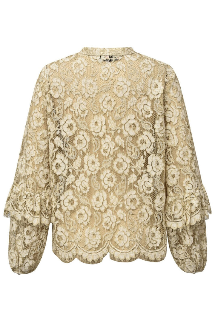 A-VIEW - Alaia Lace Shirt - 004 Sand Skjorter 