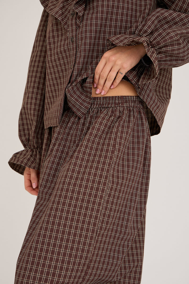 A-View - Darcy Pants AV8187 - 156 - Brown/Sand Bukser 