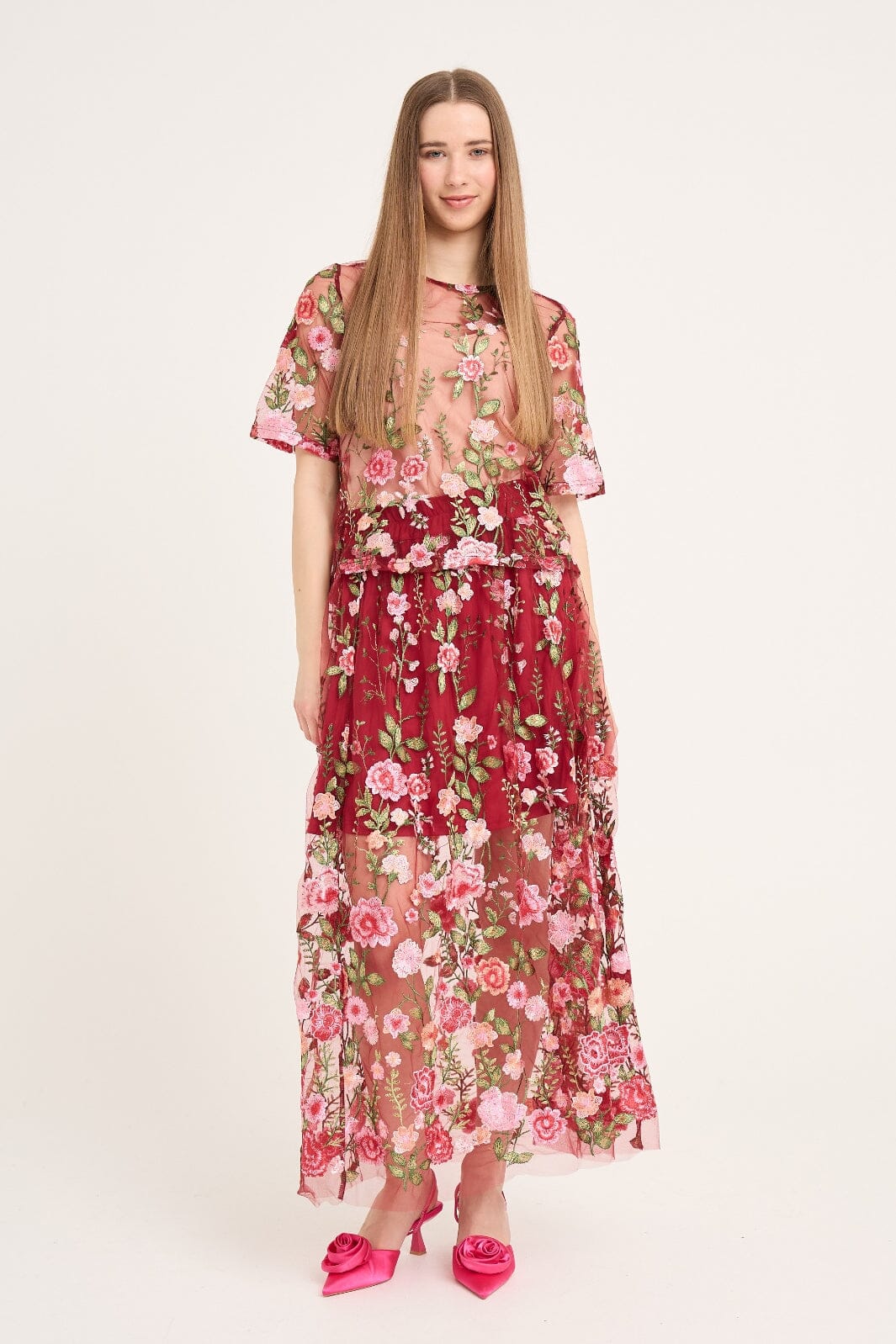 A-View - Fuschia Blouse AV4881 - 373 - Bordeaux/Rose