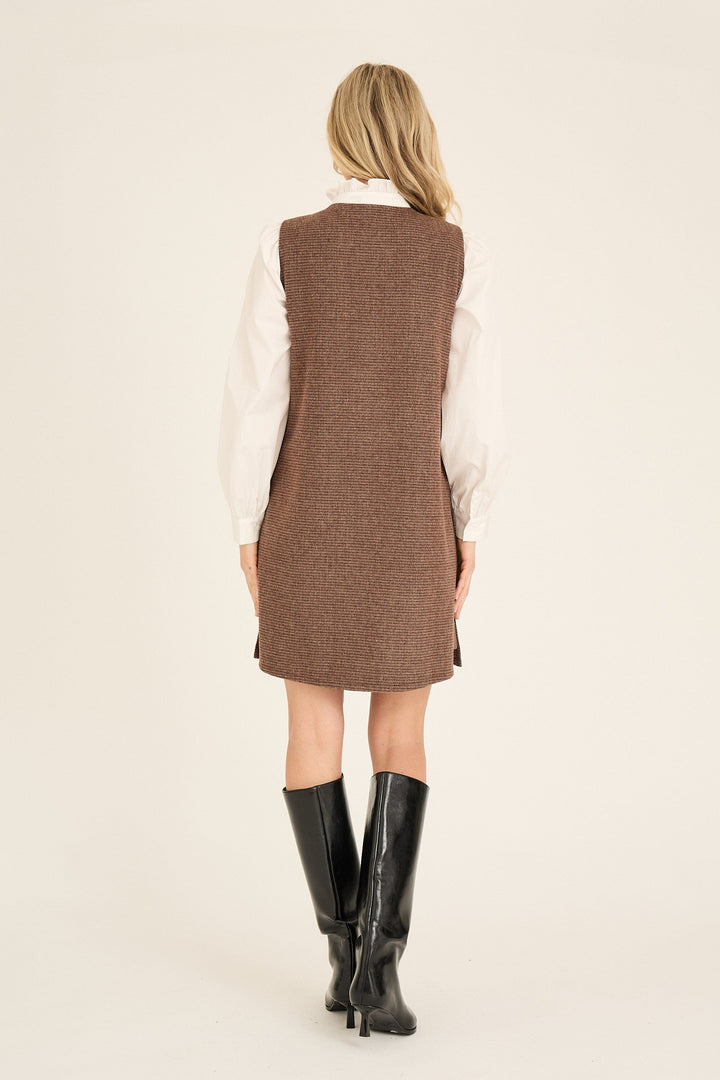 A-View - Heritage Spencer Dress AV7024 - 214 - Brown/Rust Kjoler 