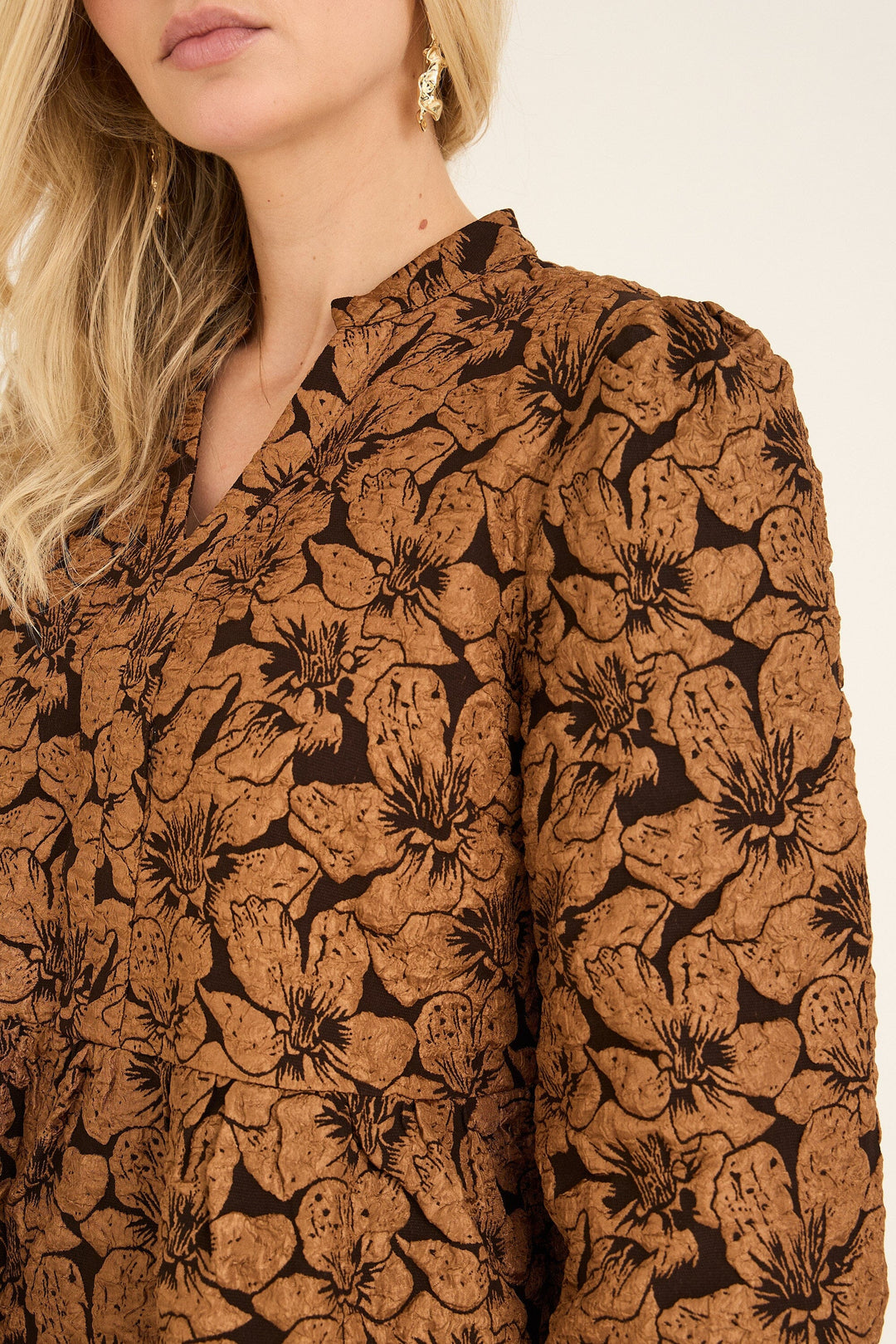 A-View - Ida Dress AV4847 - 117 - Brown Kjoler 
