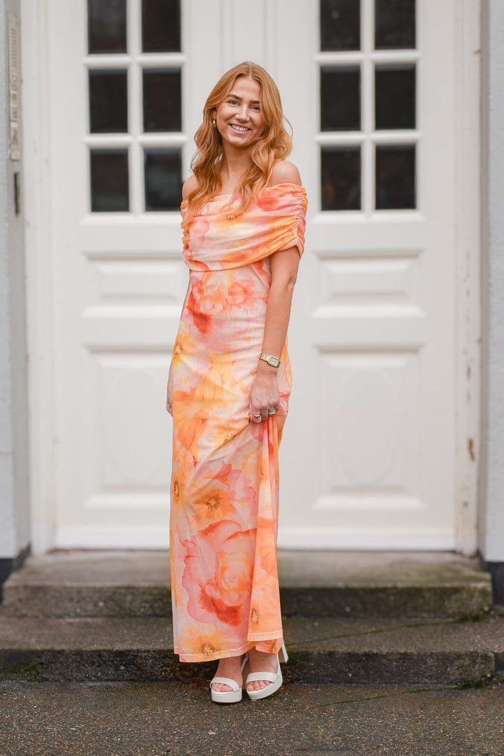 A-View - Kit S/L Dress AV8318 - 107 - Rose/Yellow