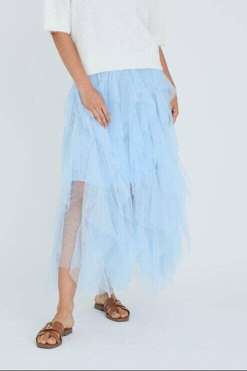 A-View - Miranda New Skirt AV7093 - 282 - Light Blue Nederdele 
