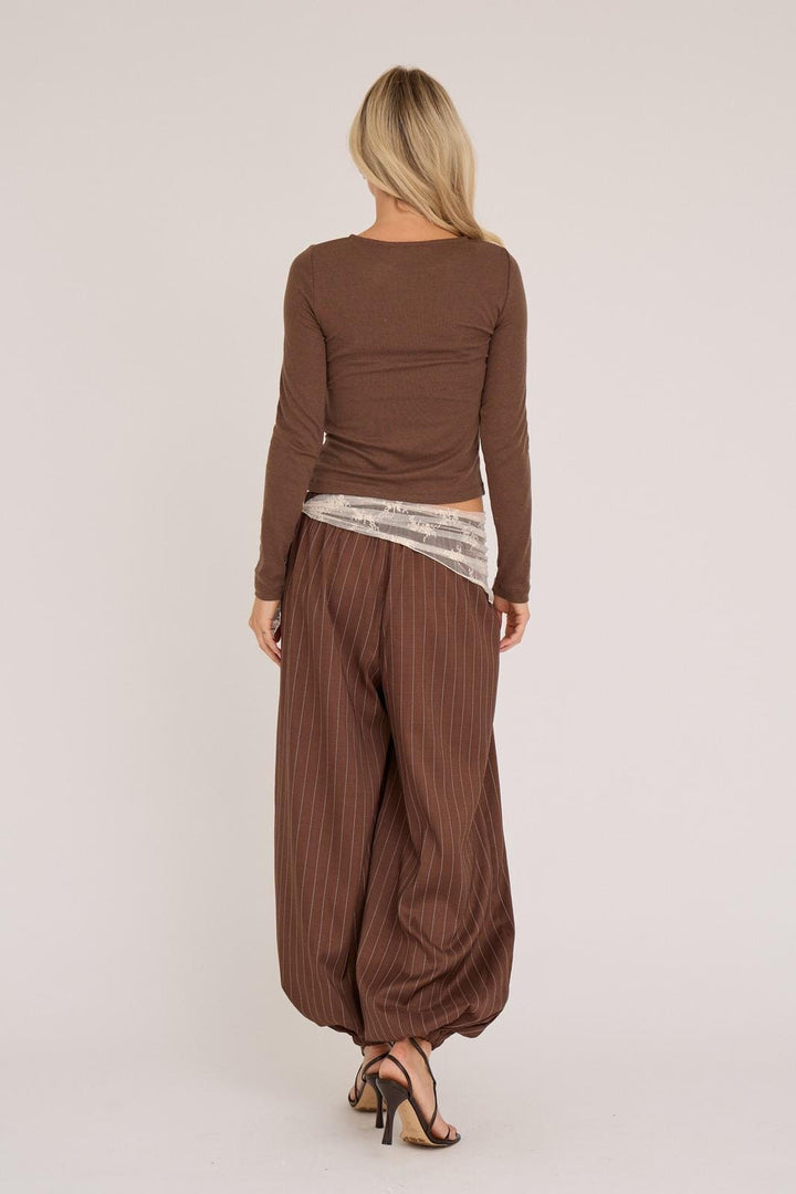 A-View - Ollie Pans AV8194-L - 117 - Brown Bukser 