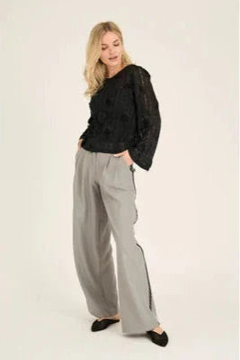 A-View - Rosanna Blouse AV6089 - 999 - Black Bluser 