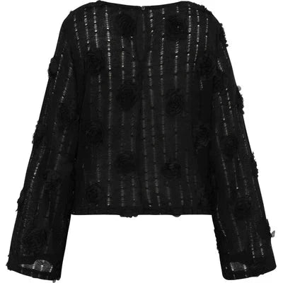 A-View - Rosanna Blouse AV6089 - 999 - Black Bluser 