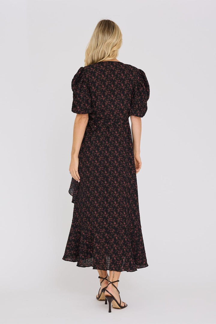 A-View - Sinda Print Dress AV5097 - 163 - Black/Pink