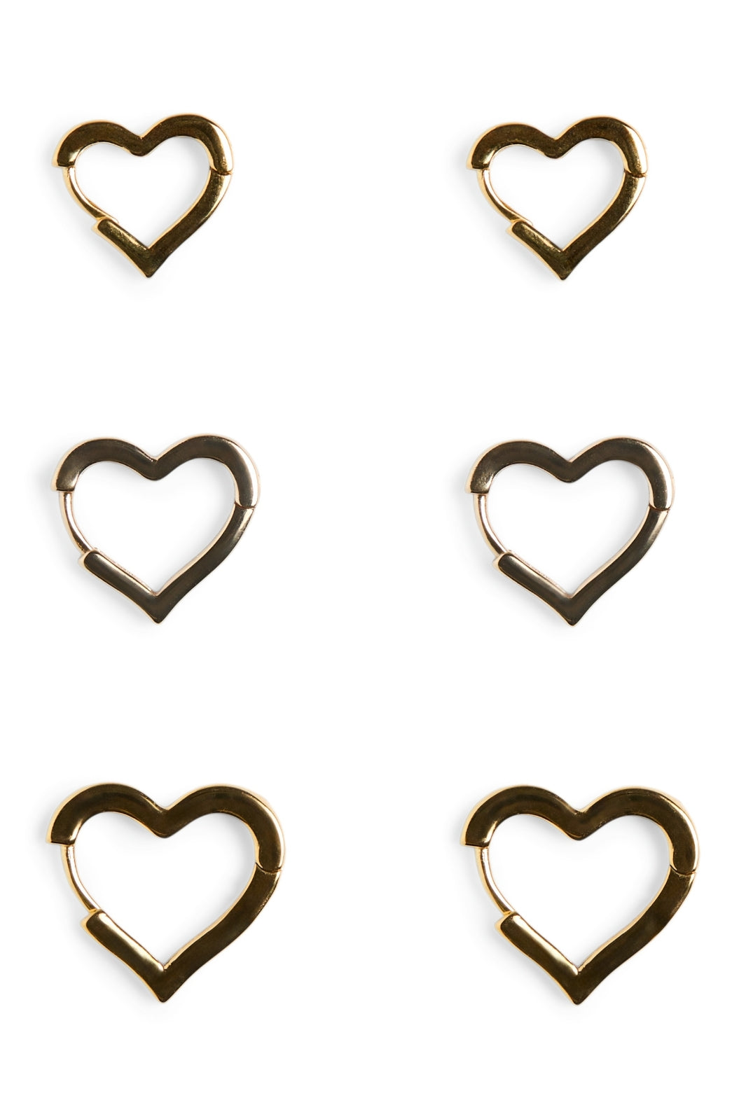 Pieces - Pcjikka Earrings 3-Pack - 4979353 Golden Colour