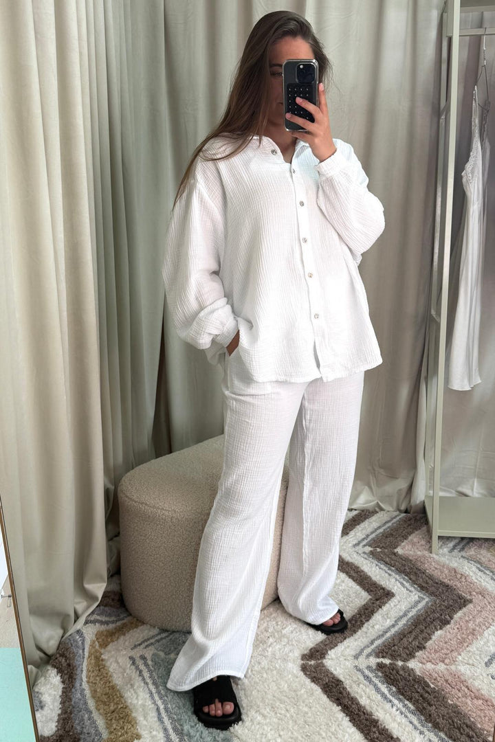 A-bee - Sonja Pants - White