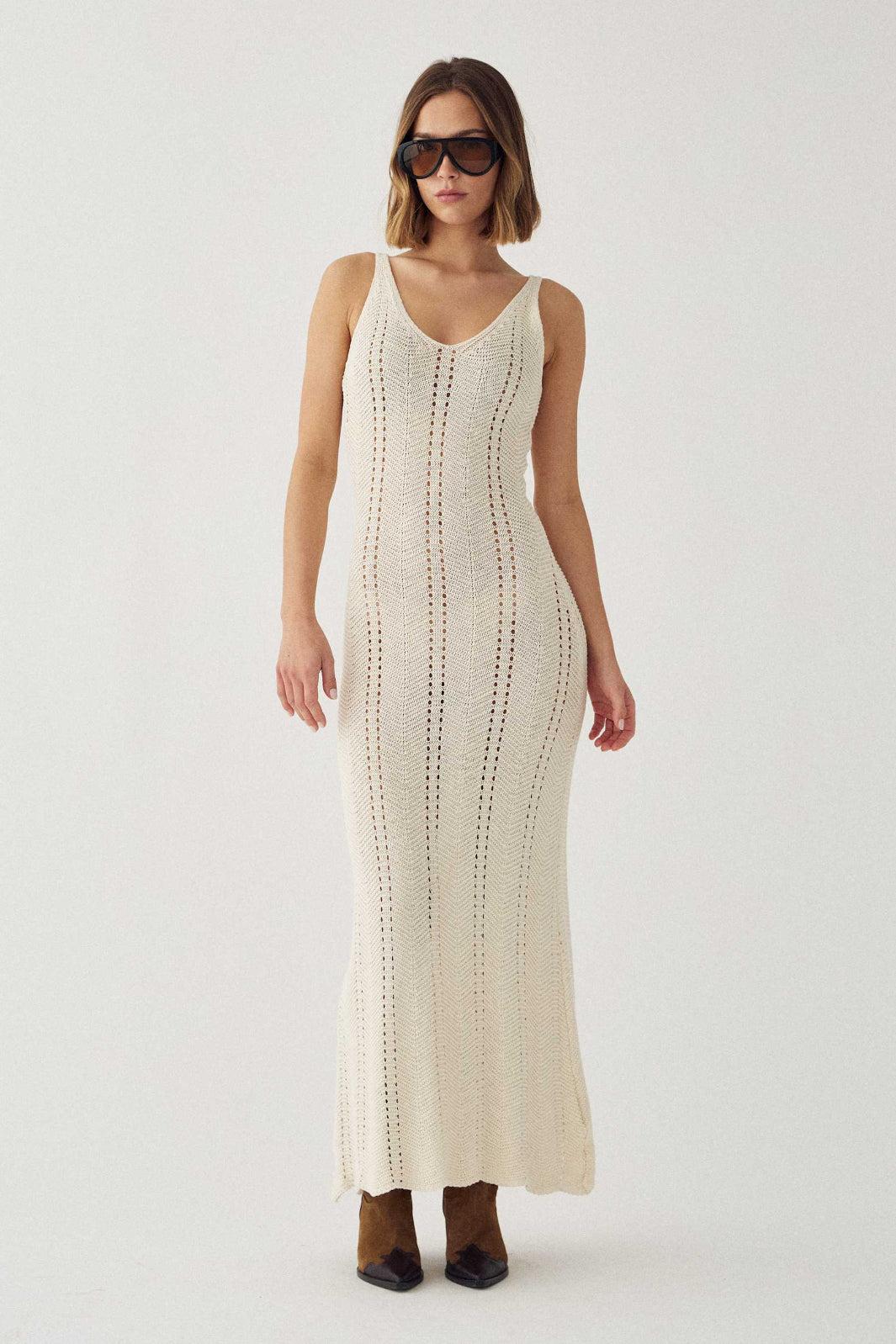 Noella - N-Marissa Knit Dress 15730001 - 006 - Offwhite