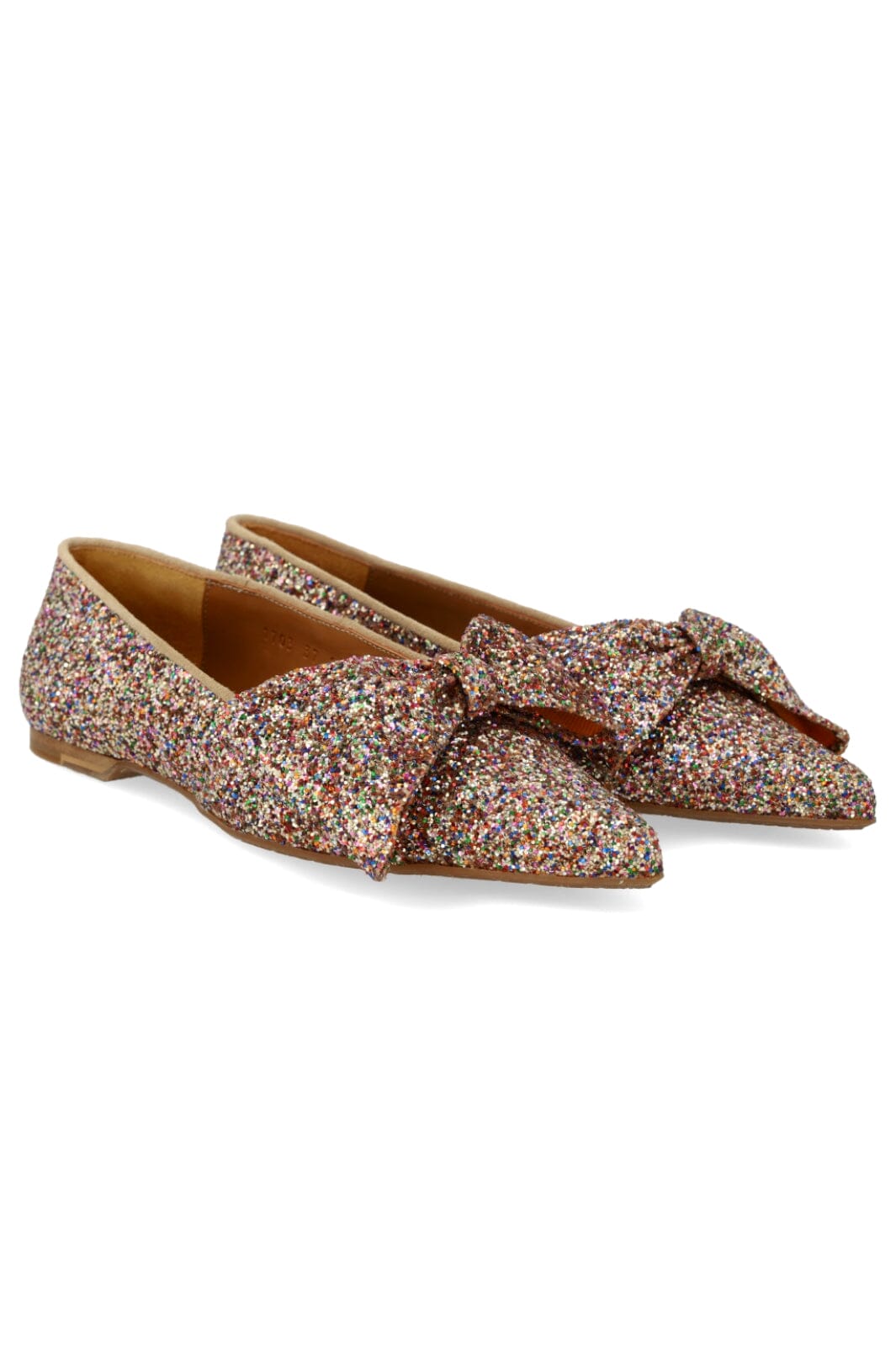 Angulus - Bow Ballerina In Sparkling Glitter 1703-101 - Multi Glitter/sand