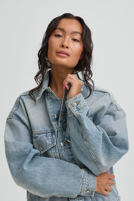 Ball - Bacammie W. Shadow Logo Denim 50408035 - 900005058 - Vintage Tinted Indiigo Jakker 