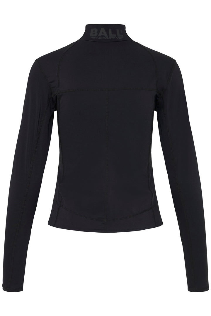 Ball - Baforma Ls Zipblouse 50405369 - 193911 - Black Bluser 
