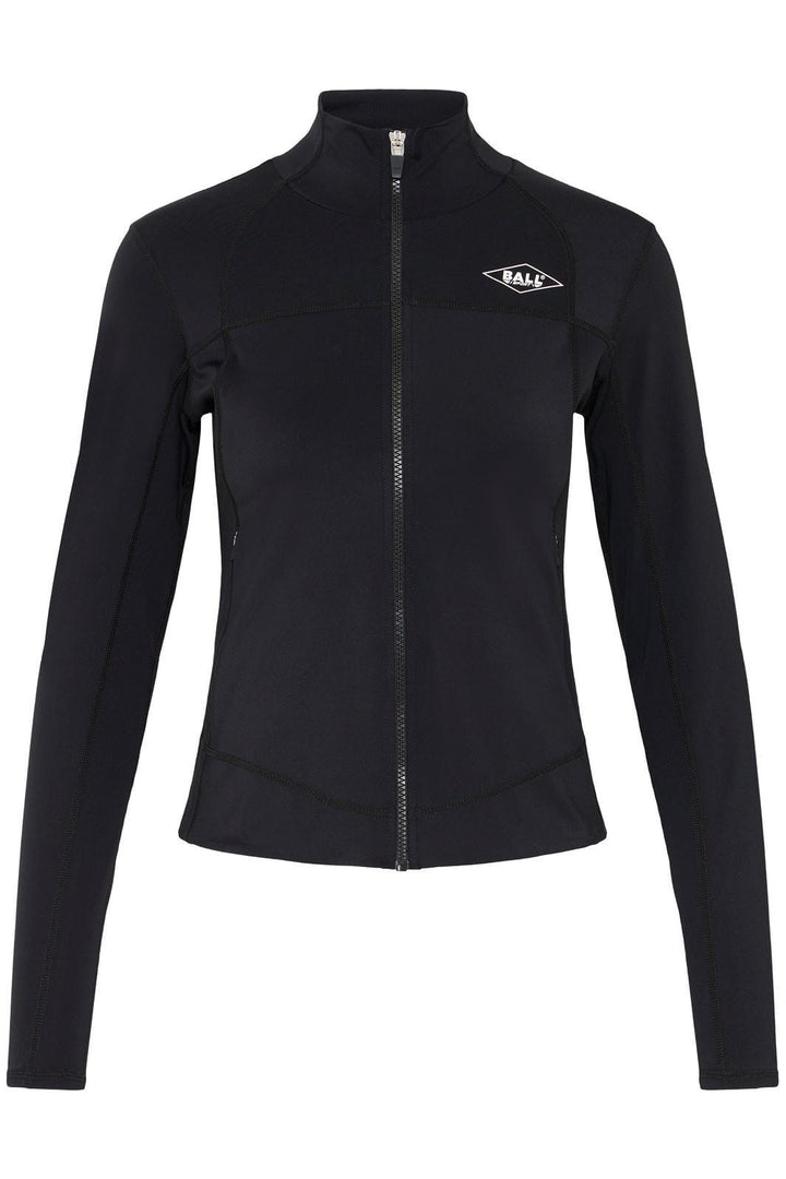 Ball - Baforma Ls Zipblouse 50405369 - 193911 - Black Bluser 