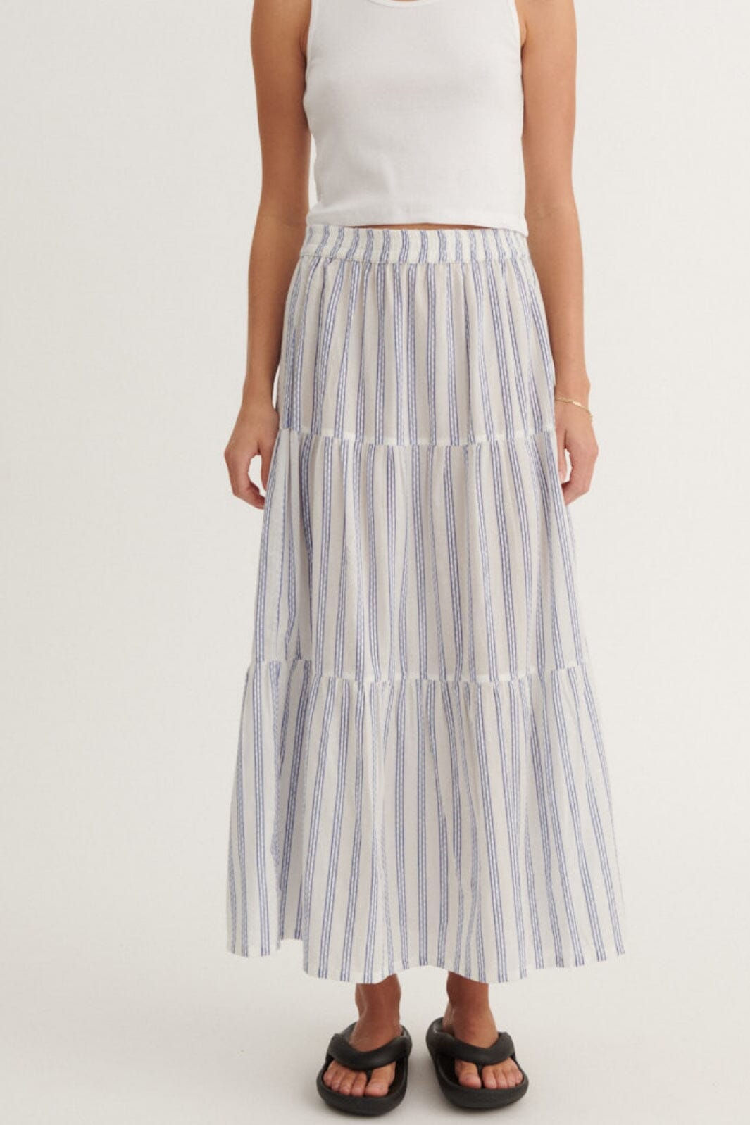 Basic Apparel - Ada Skirt BA426-03 - 781 - True Navy / Whisper White