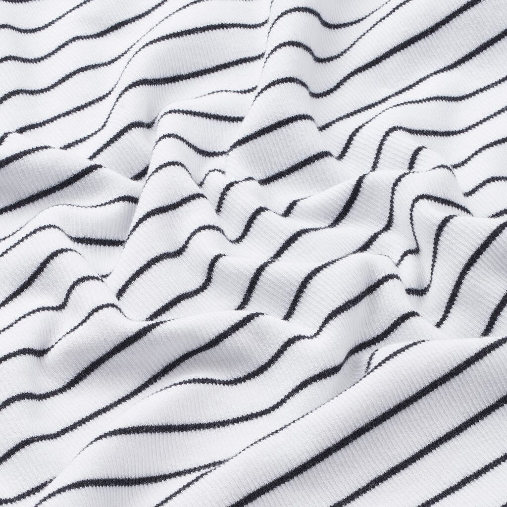 Basic Apparel - Ludmilla Long Skirt - 702 Bright White / Black Nederdele 