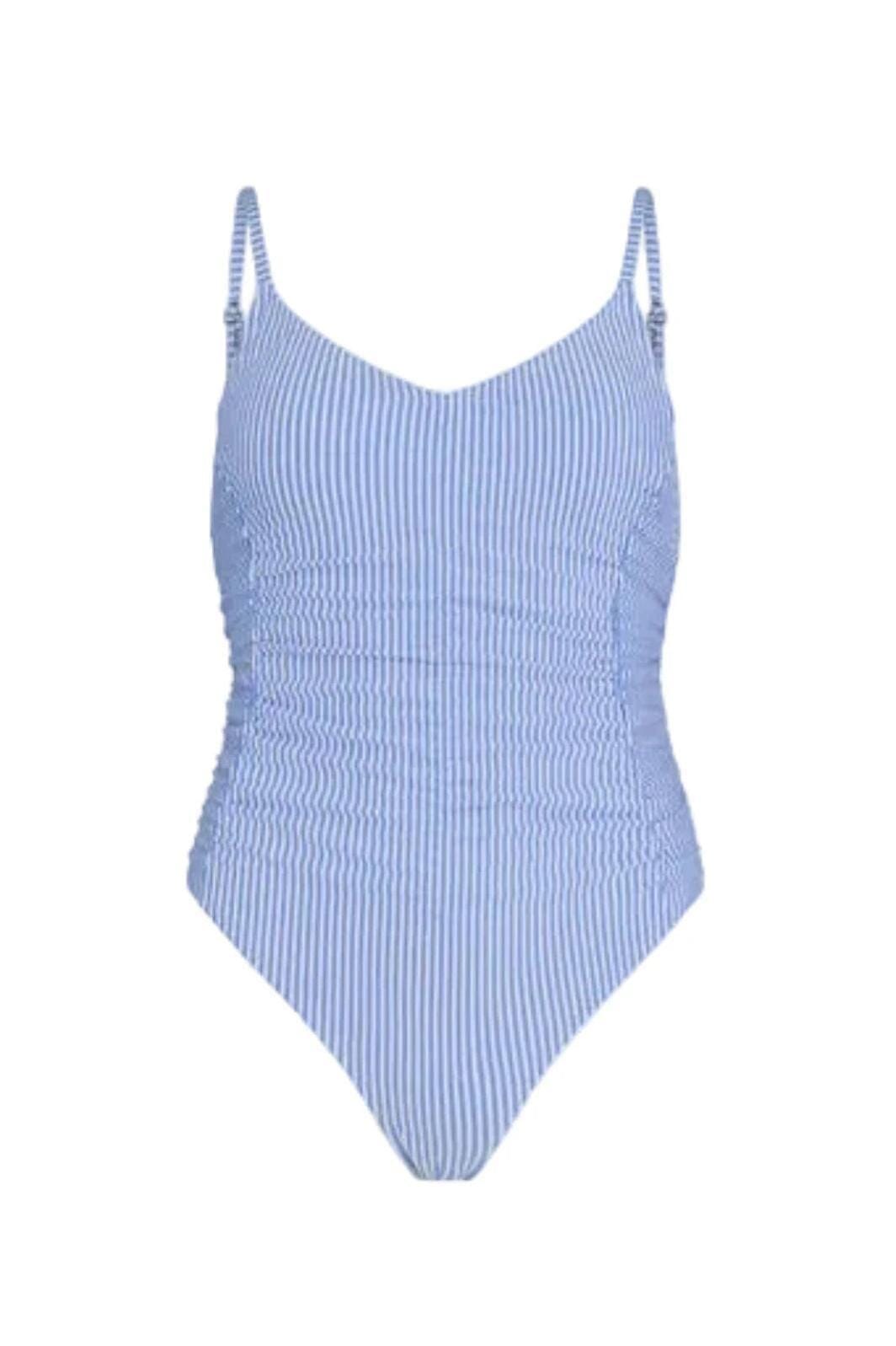Beck Söndergaard - Striba Gathered Bea Swimsuit 1111700027 - 1187 - Provence Blue Badedragter 