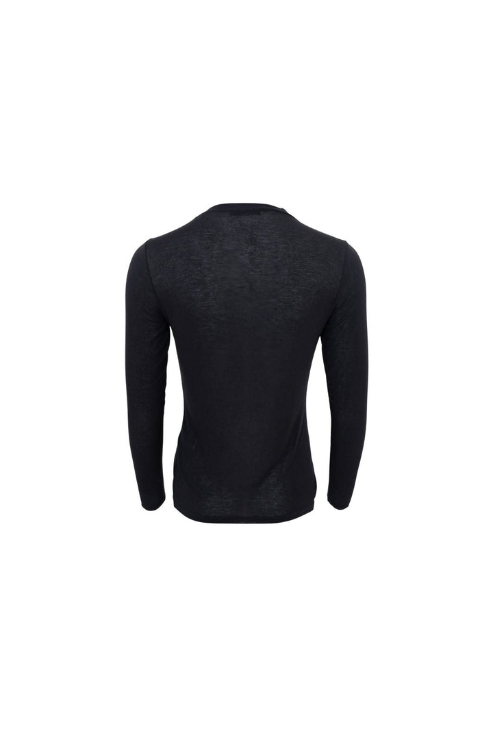 Black Colour - Bcalba Ls Tee 41260 - Shirts,Mesh & Basic Blouses - Black Solid