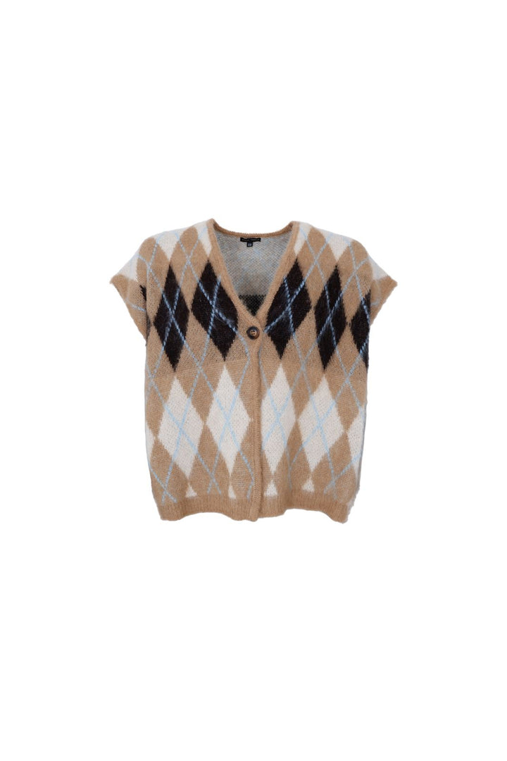 Black Colour - Bcalvina Knit Vest 41236 - Latte
