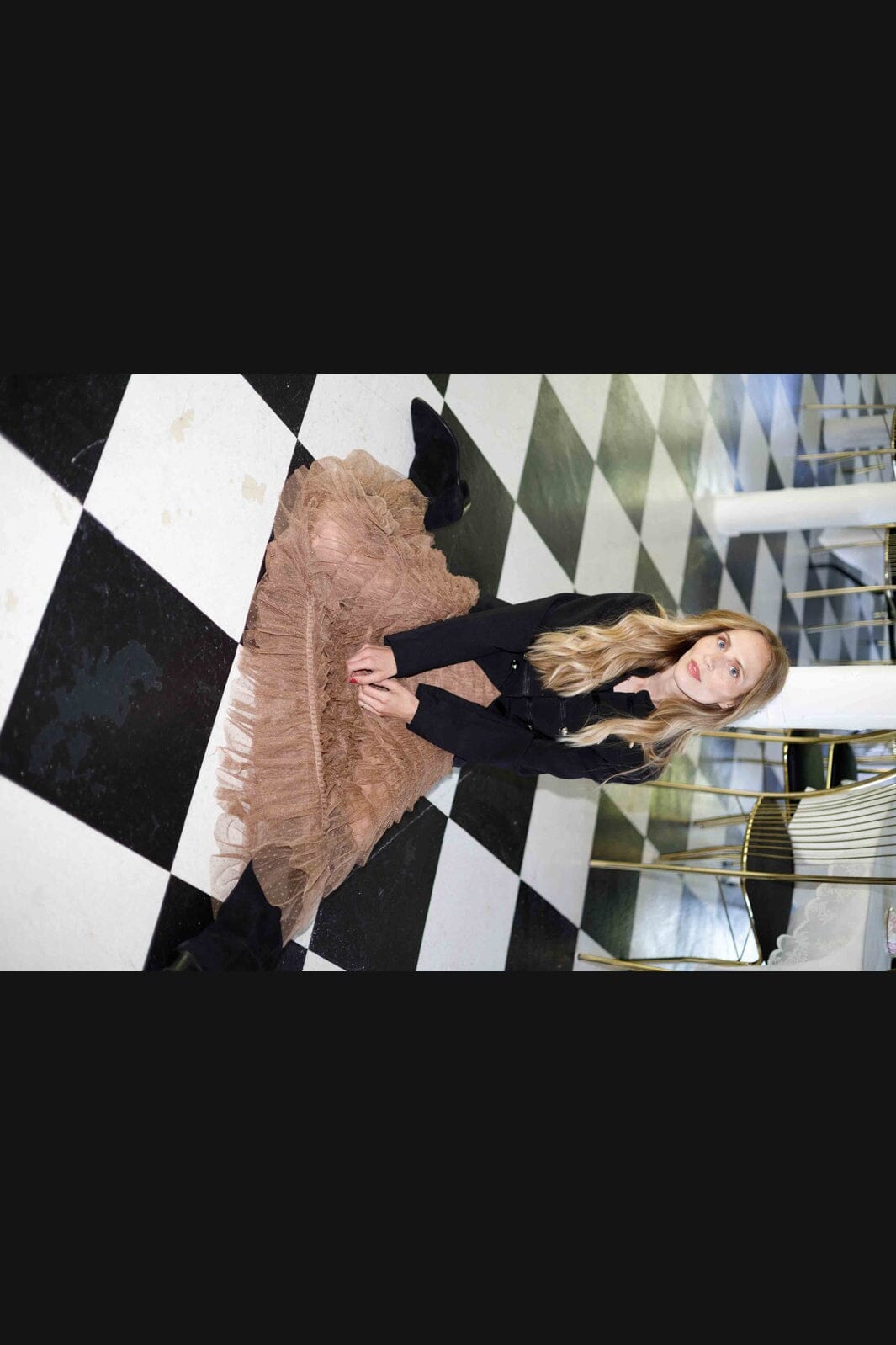 Black Colour - Bcangelina Mesh Skirt 40965 - Latte