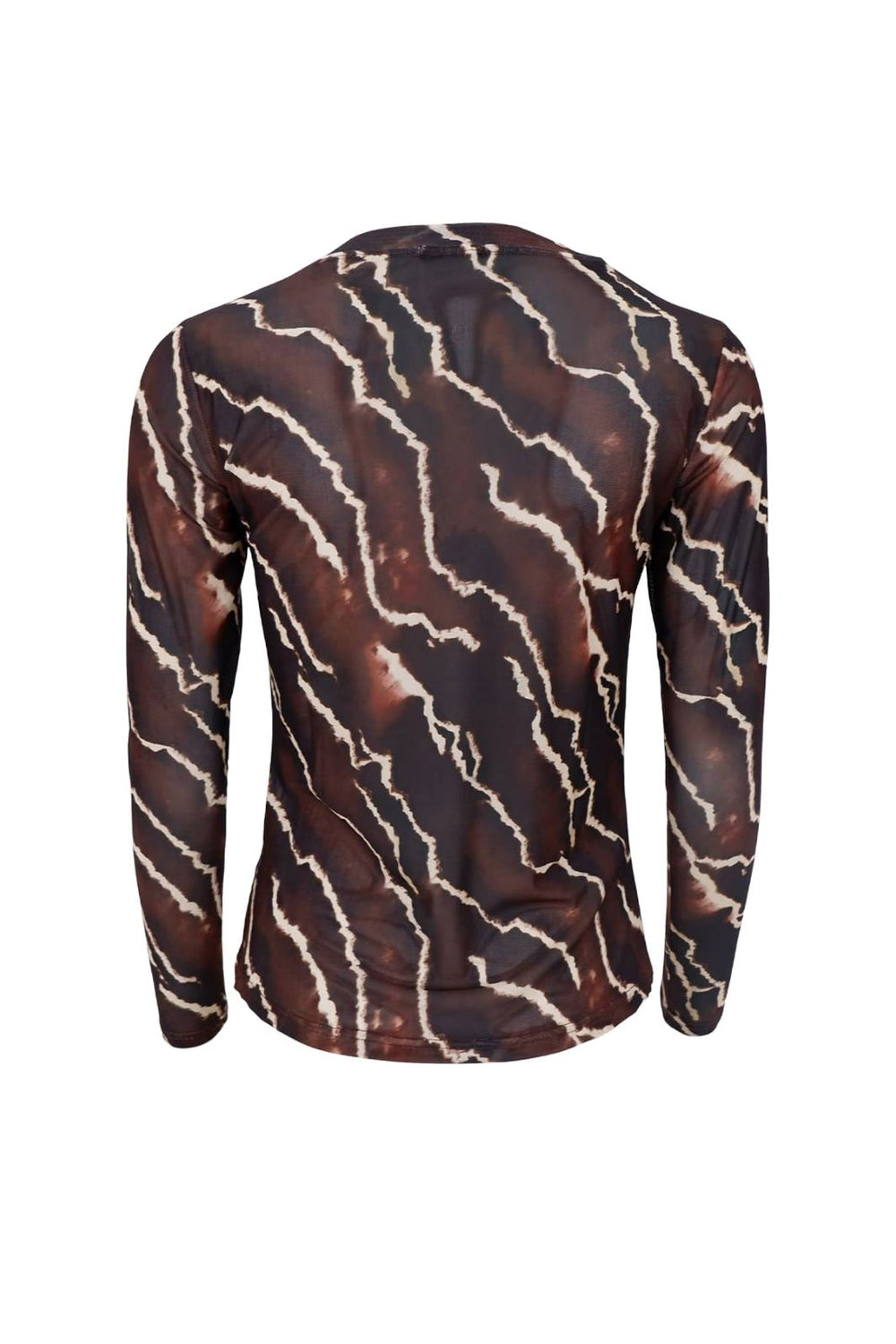 Black Colour - Bcannie Mesh Blouse 3846 - Shirts - Mocca Marble Bluser 