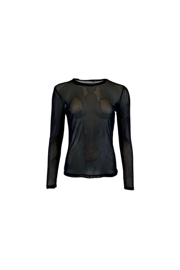 Black Colour - Bcannie Mesh Blouse 3846 - Shirts,Mesh & Basic Blouses - Plum