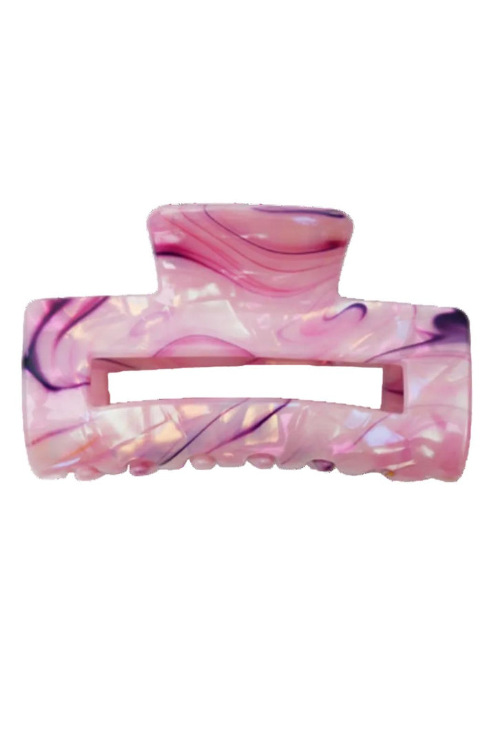 Black Colour - Bcberlin Art Hair Claw 6042 - Rose Multi